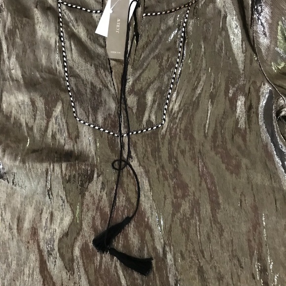 J. Crew Silk Metallic Top - Picture 7 of 8